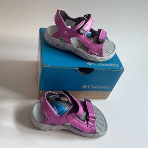 Columbia techsun Pink and Gray Sandals toddler Girls Size 7